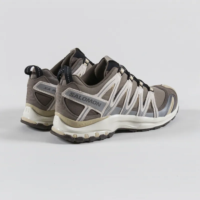 Salomon XA PRO 3D Suede Shoes Falcon Canary Green Safari-1