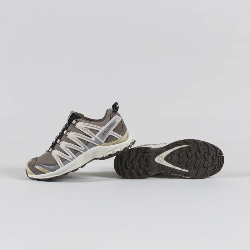 Salomon XA PRO 3D Suede Shoes Falcon Canary Green Safari-3