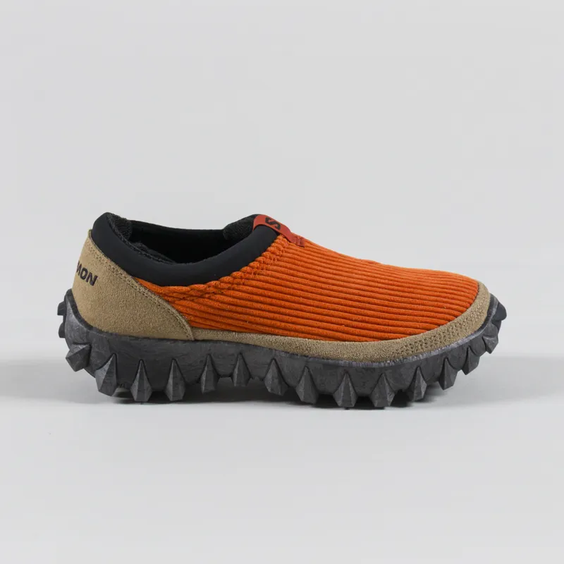 Salomon Womens Snowclog Corduroy Burnt Ochre Kelp Black-2