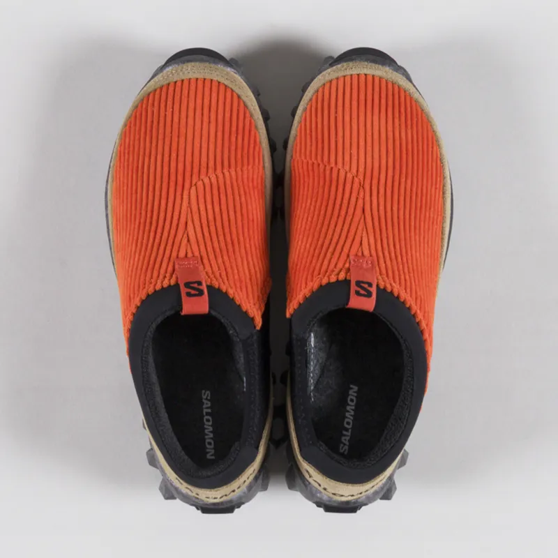 Salomon Womens Snowclog Corduroy Burnt Ochre Kelp Black-6