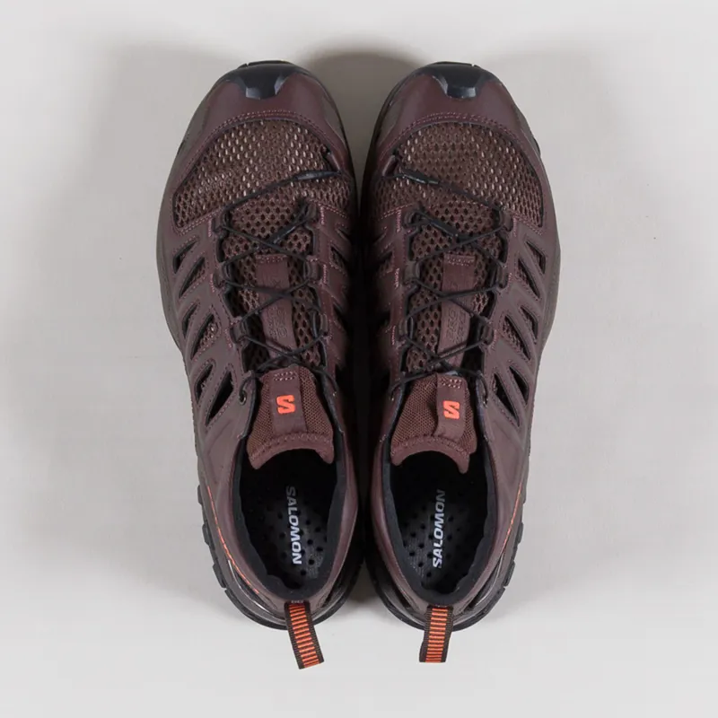 Salomon XA PRO 3D AMPHIB Shoes French Roast Delicioso Red Orange-6