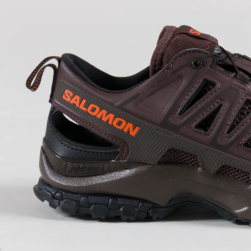 Salomon XA PRO 3D AMPHIB Shoes French Roast Delicioso Red Orange-4