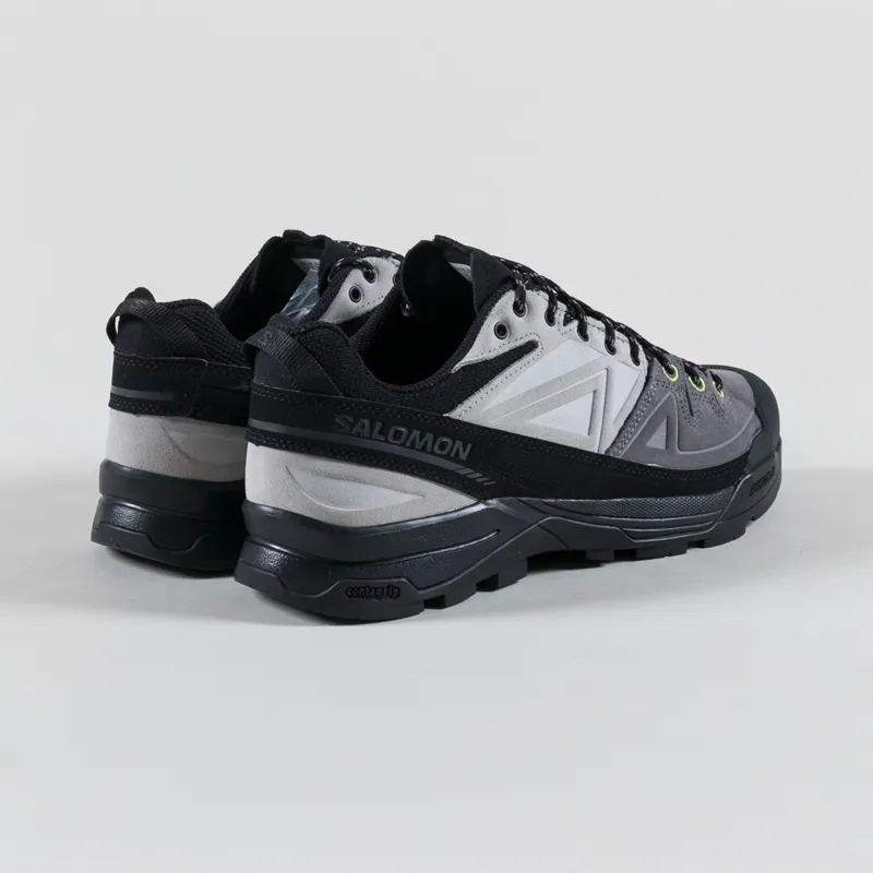 Salomon X-ALP Leather Shoes Black Castlerock Dark Citrus-1