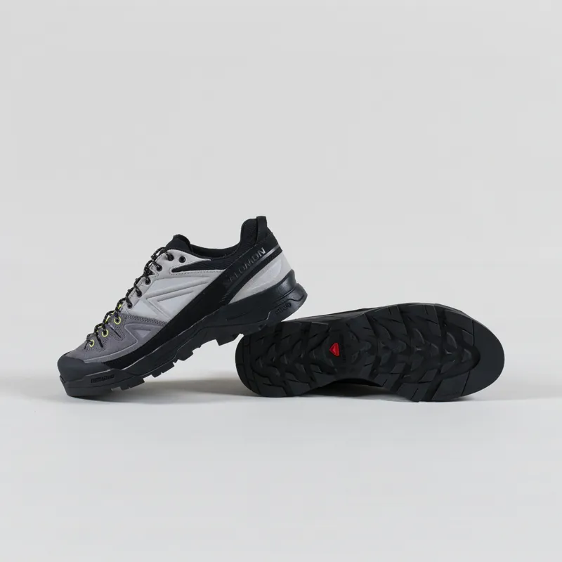 Salomon X-ALP Leather Shoes Black Castlerock Dark Citrus-3