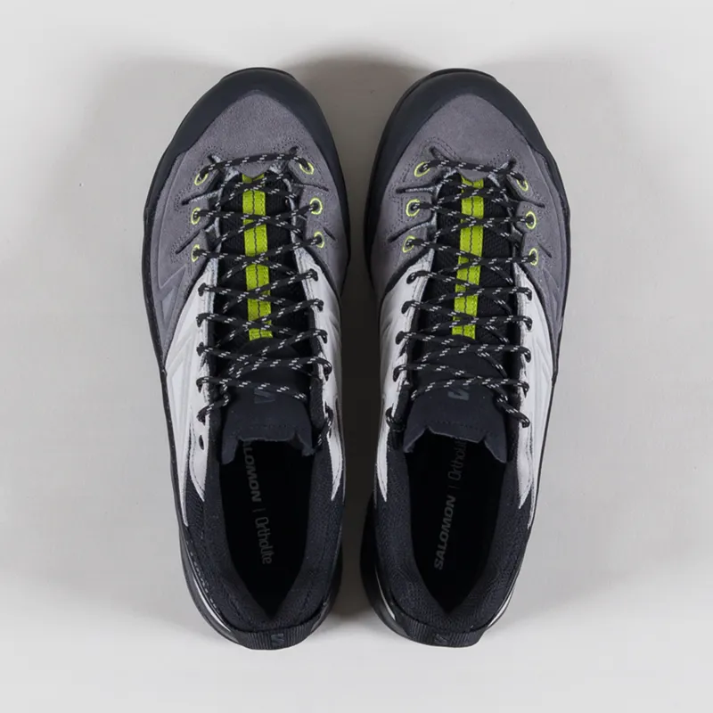 Salomon X-ALP Leather Shoes Black Castlerock Dark Citrus-6