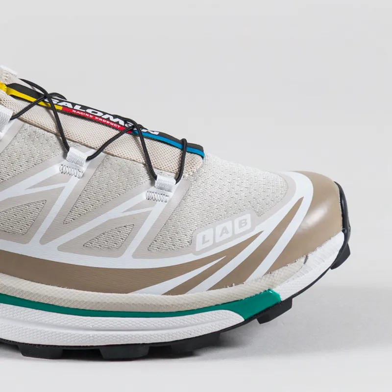 Salomon XT-6 Shoes Rainy Day Chinchilla Green-5