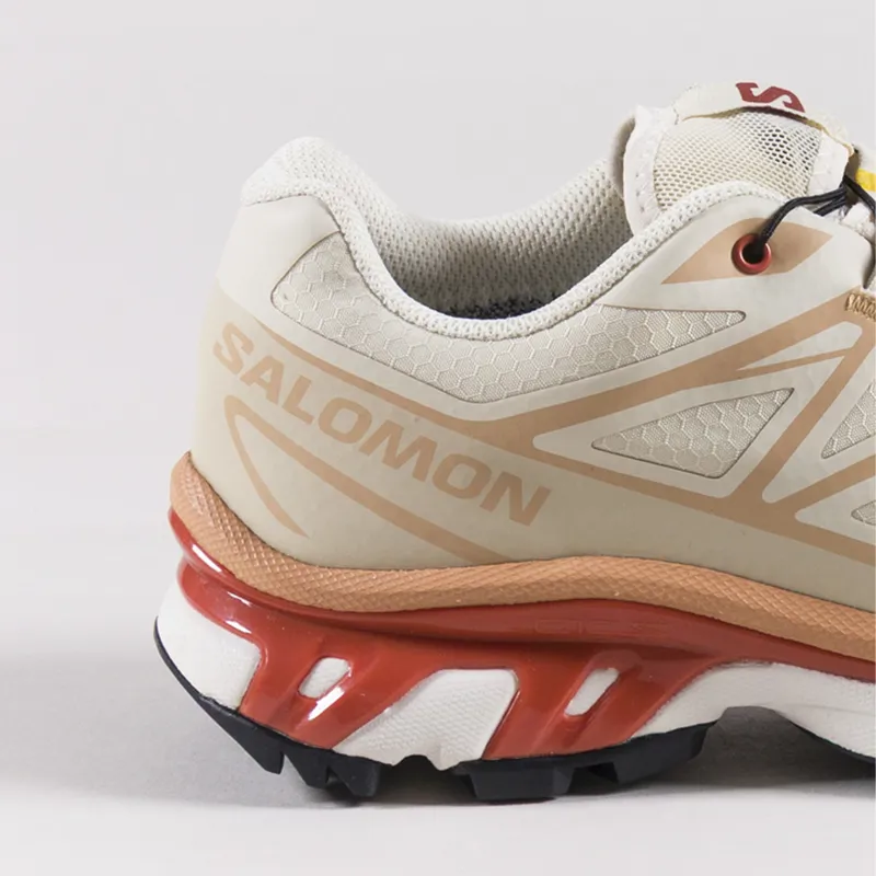 Salomon Womens XT-6 GORE-TEX Shoes Almond Milk Clay Burnt Ochre-4