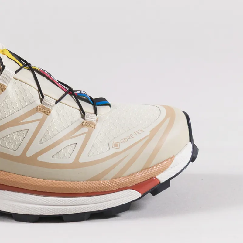 Salomon Womens XT-6 GORE-TEX Shoes Almond Milk Clay Burnt Ochre-5