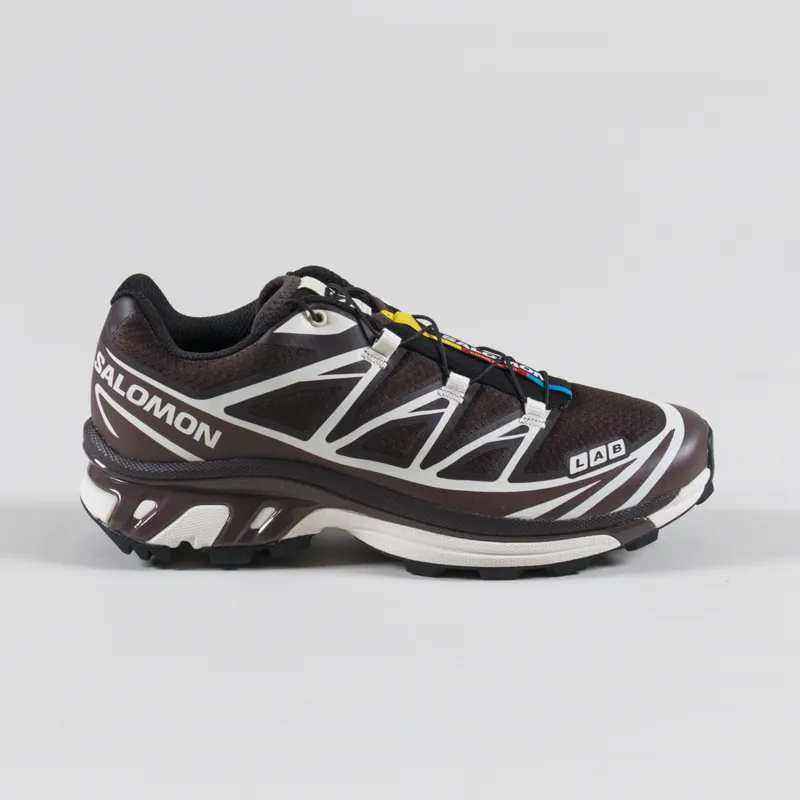Salomon Womens XT-6 Shoes Black Coffee French Roast Vanilla Ice