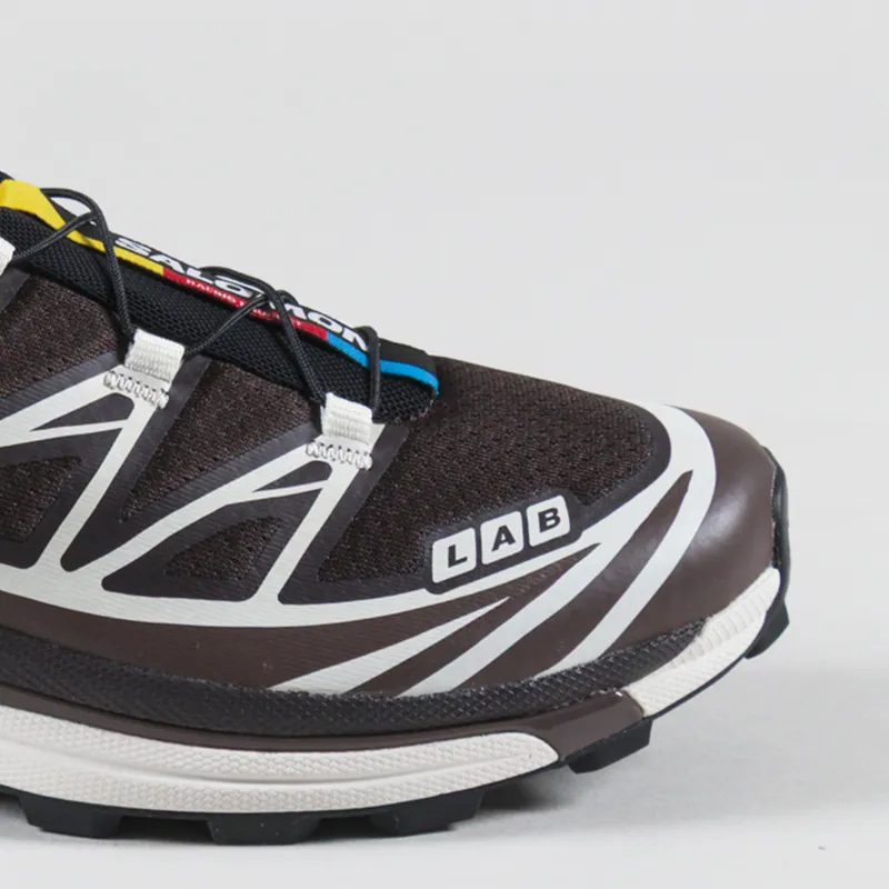 Salomon Womens XT-6 Shoes Black Coffee French Roast Vanilla Ice-5