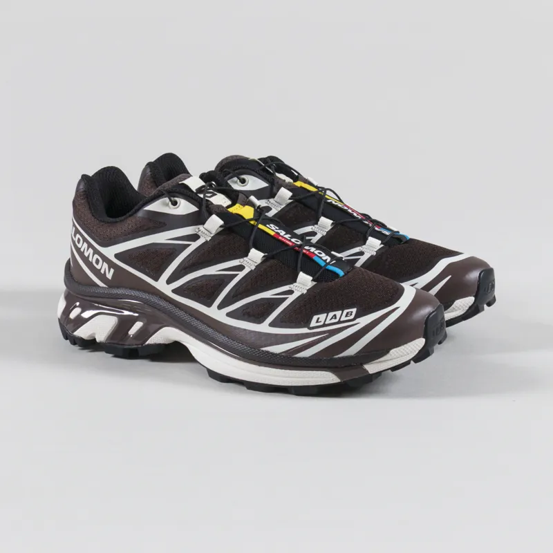Salomon Womens XT-6 Shoes Black Coffee French Roast Vanilla Ice
