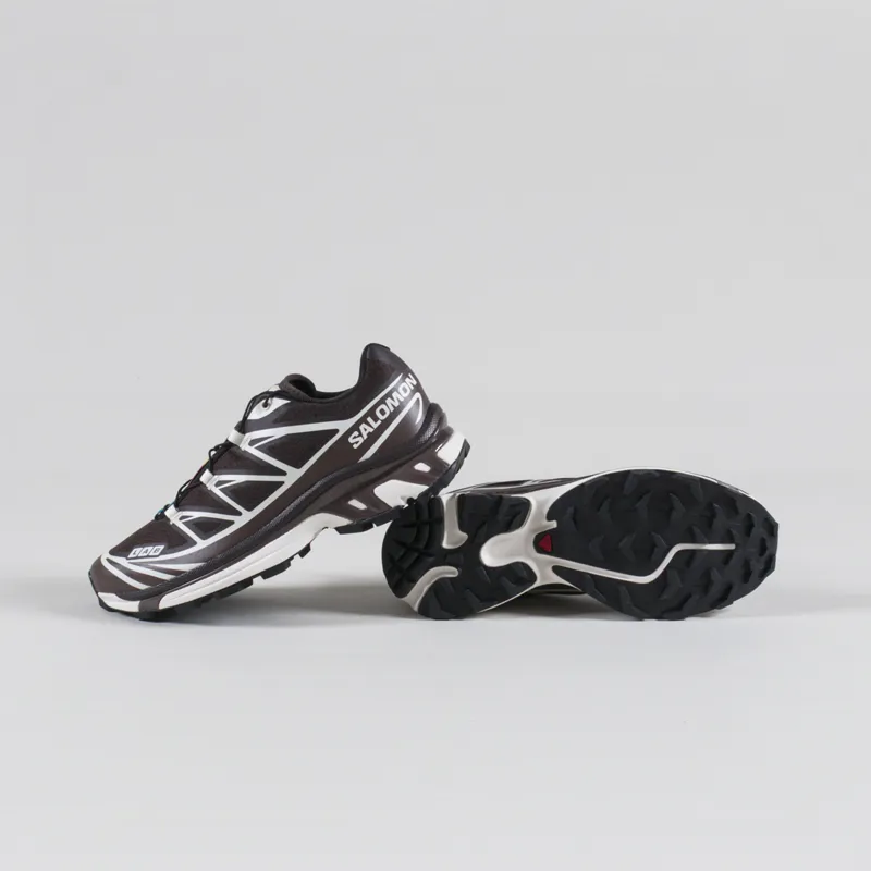 Salomon Womens XT-6 Shoes Black Coffee French Roast Vanilla Ice-3