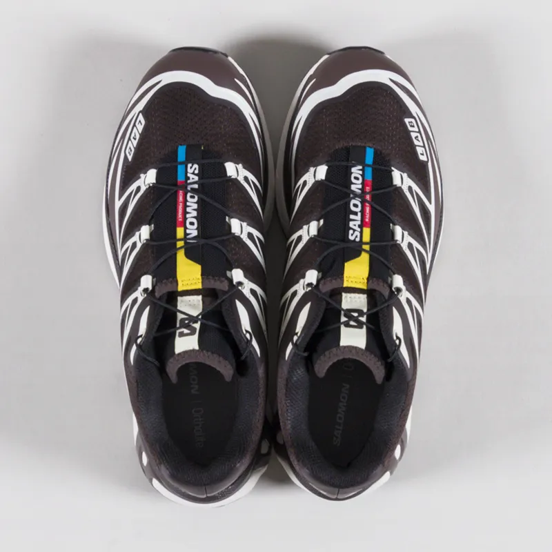 Salomon Womens XT-6 Shoes Black Coffee French Roast Vanilla Ice-6