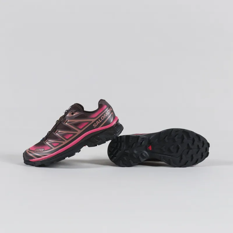 Salomon XT-6 Skyline Shoes Black French Roast Red-3