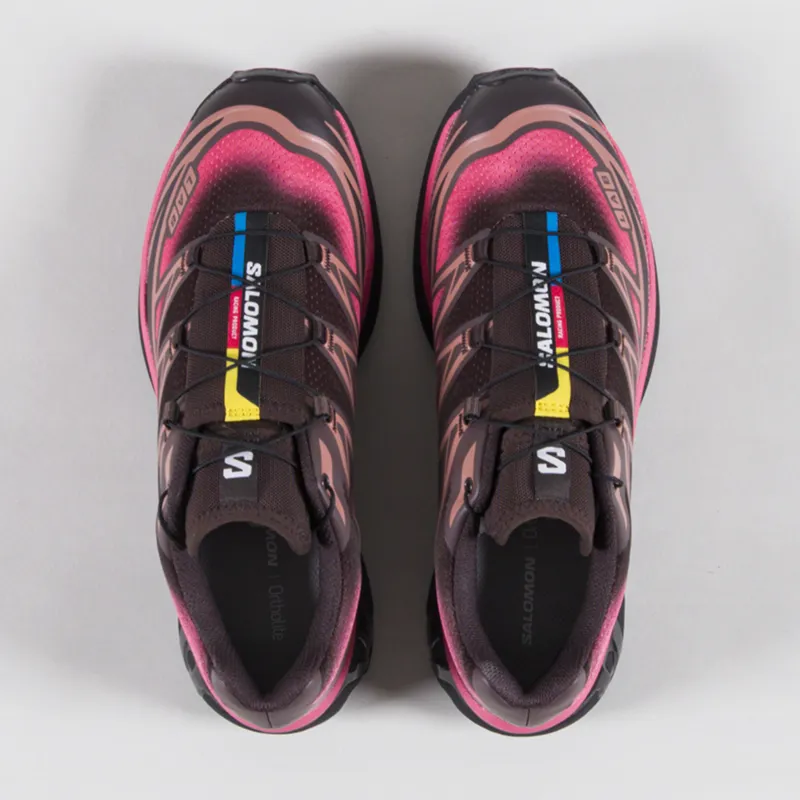 Salomon XT-6 Skyline Shoes Black French Roast Red-6