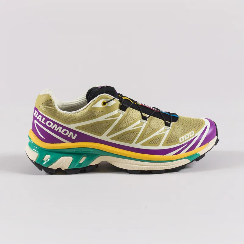 Salomon XT-6 Shoes Antique Gold Transparent Yellow Willow Herb-2