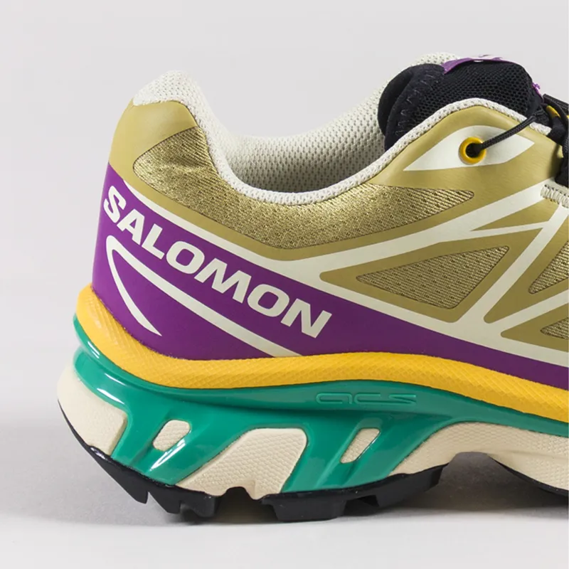 Salomon XT-6 Shoes Antique Gold Transparent Yellow Willow Herb-4