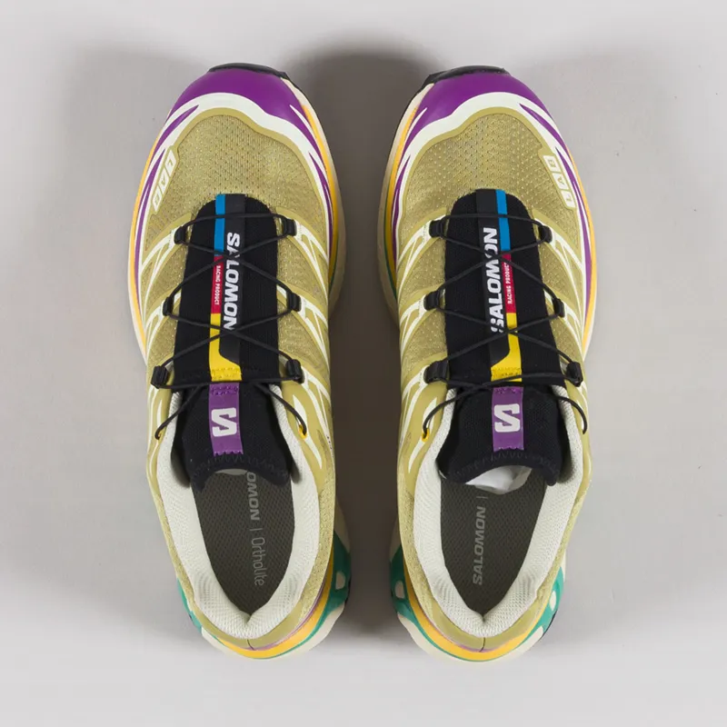 Salomon XT-6 Shoes Antique Gold Transparent Yellow Willow Herb-6