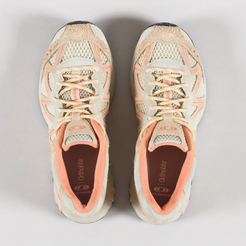 Salomon Womens XT-Whisper Embroidery Shoes Asparagus Almond Nectarine-6