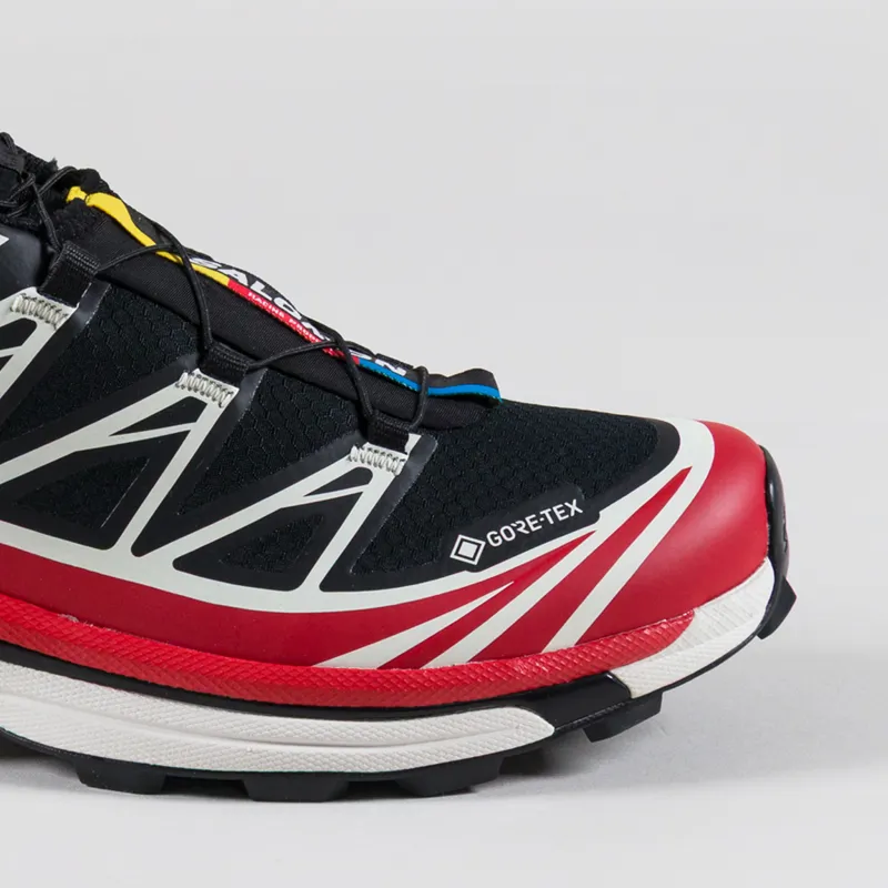 Salomon XT-6 GORE-TEX Shoes Black Scarlet Vanilla Ice-5