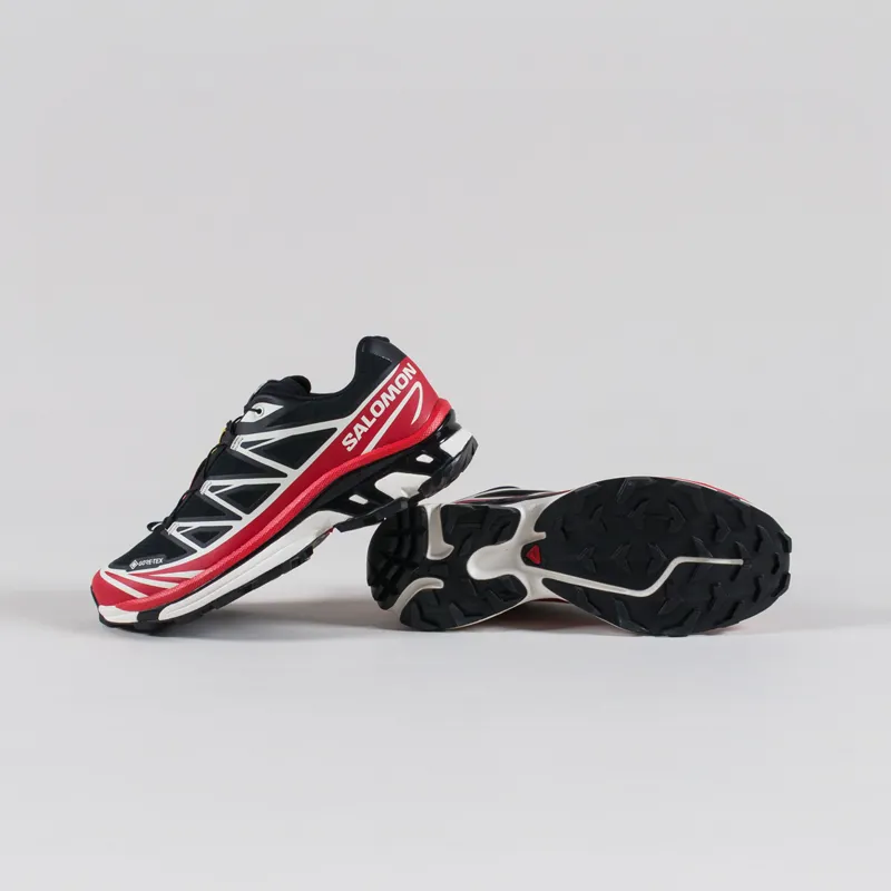 Salomon XT-6 GORE-TEX Shoes Black Scarlet Vanilla Ice-3