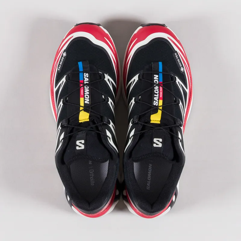 Salomon XT-6 GORE-TEX Shoes Black Scarlet Vanilla Ice-6