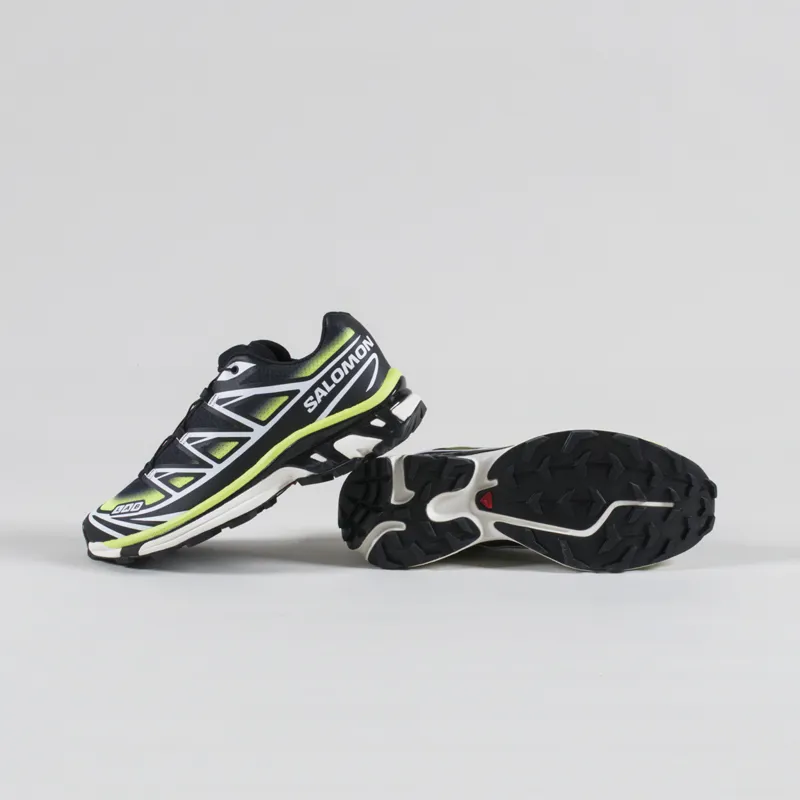 Salomon XT-6 Skyline Shoes Black Maritime Blue Sharp Green-3