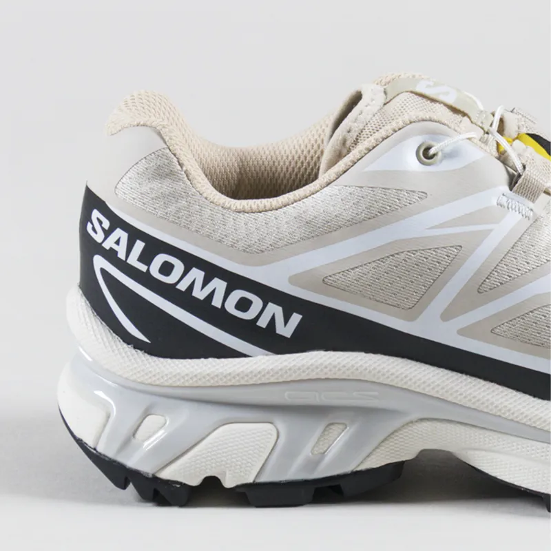 Salomon XT-6 Shoes Rainy Day Black White-4