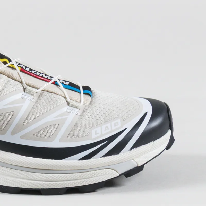 Salomon XT-6 Shoes Rainy Day Black White-5