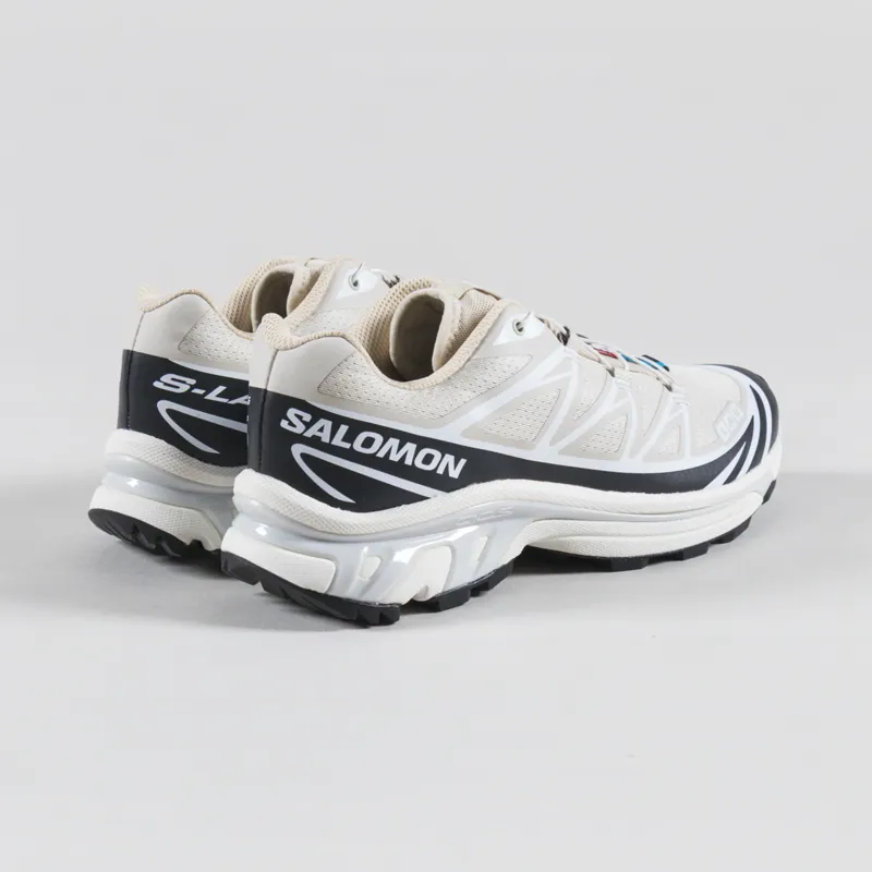 Salomon XT-6 Shoes Rainy Day Black White-1