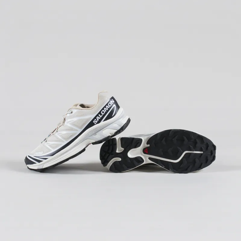 Salomon XT-6 Shoes Rainy Day Black White-3