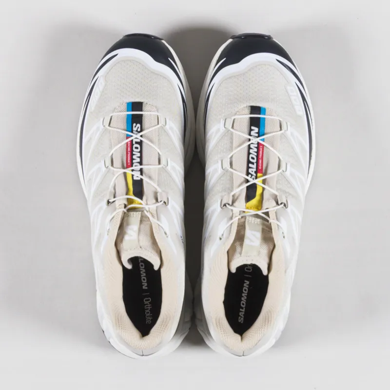 Salomon XT-6 Shoes Rainy Day Black White-6