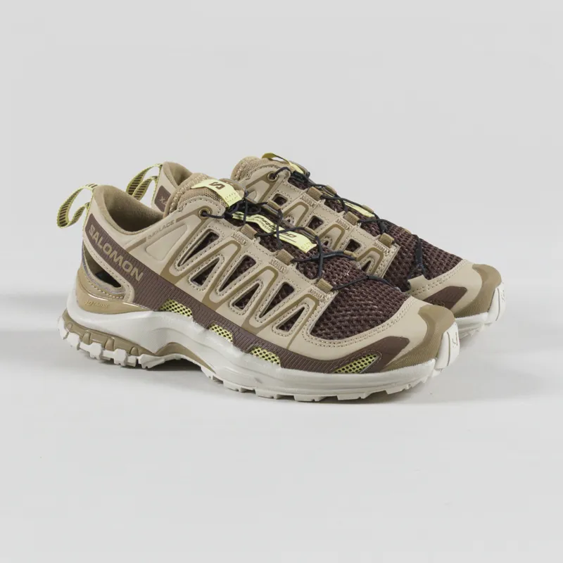 Salomon Womens XA PRO 3D AMPHIB Shoes Safari Kelp Mustang