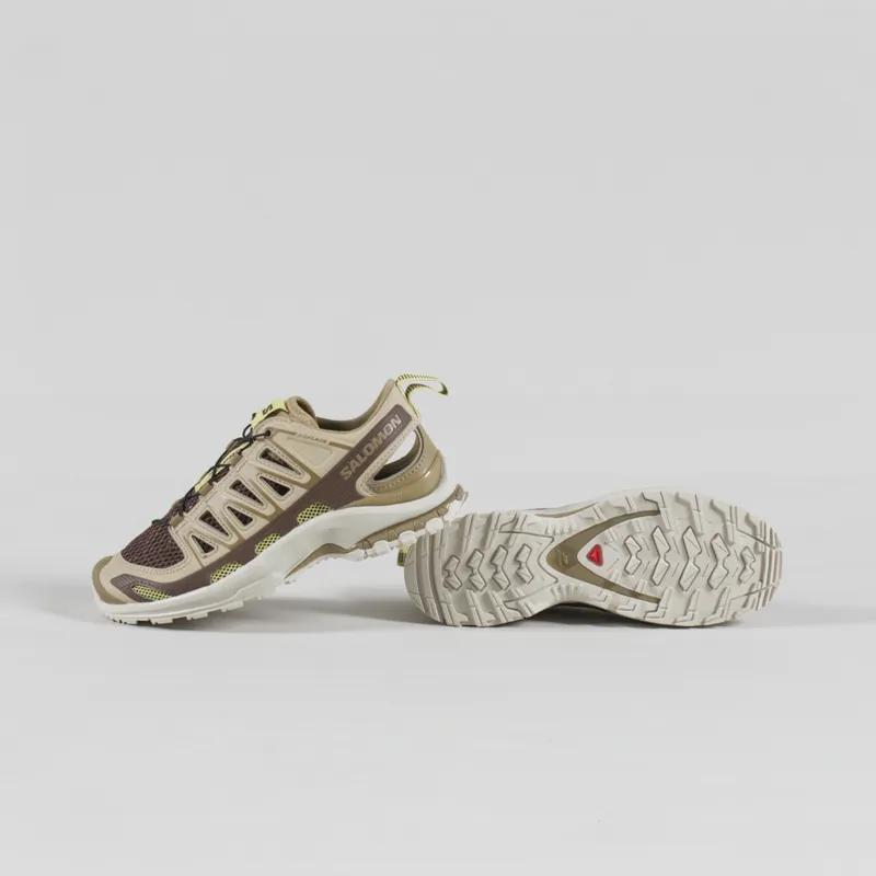 Salomon Womens XA PRO 3D AMPHIB Shoes Safari Kelp Mustang-3