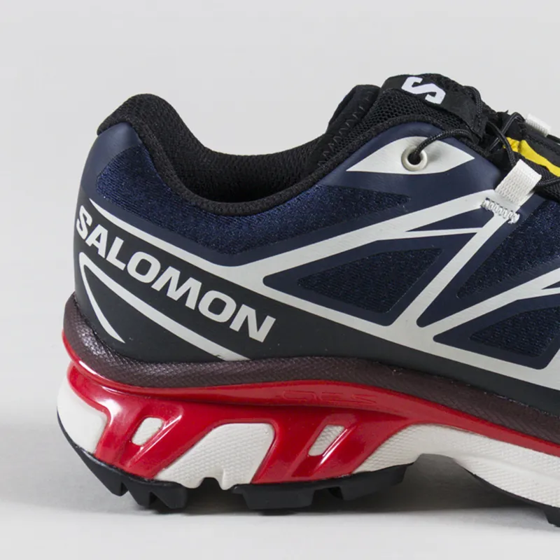 Salomon XT-6 Shoes Maritime Blue Black Fiery Red-4