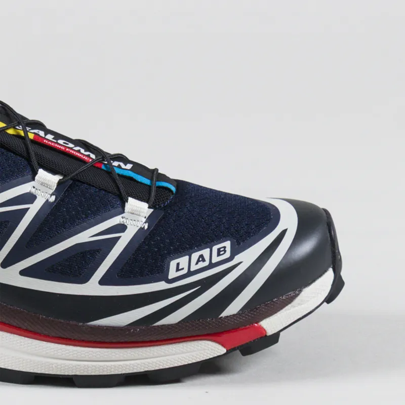 Salomon XT-6 Shoes Maritime Blue Black Fiery Red-5