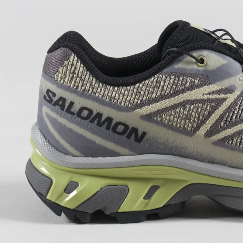 Salomon XT-6 Shadow Shoes Dark Gull Grey Bog Sweet Pea-4