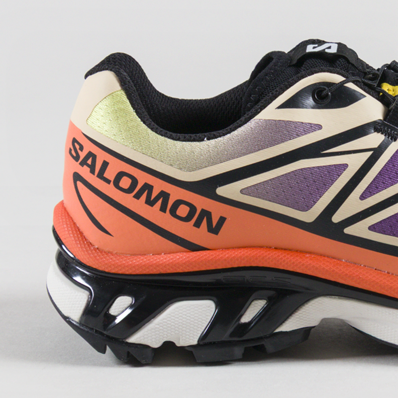 Salomon XT-6 Shoes Black Almond Cream Dragon Fire-4