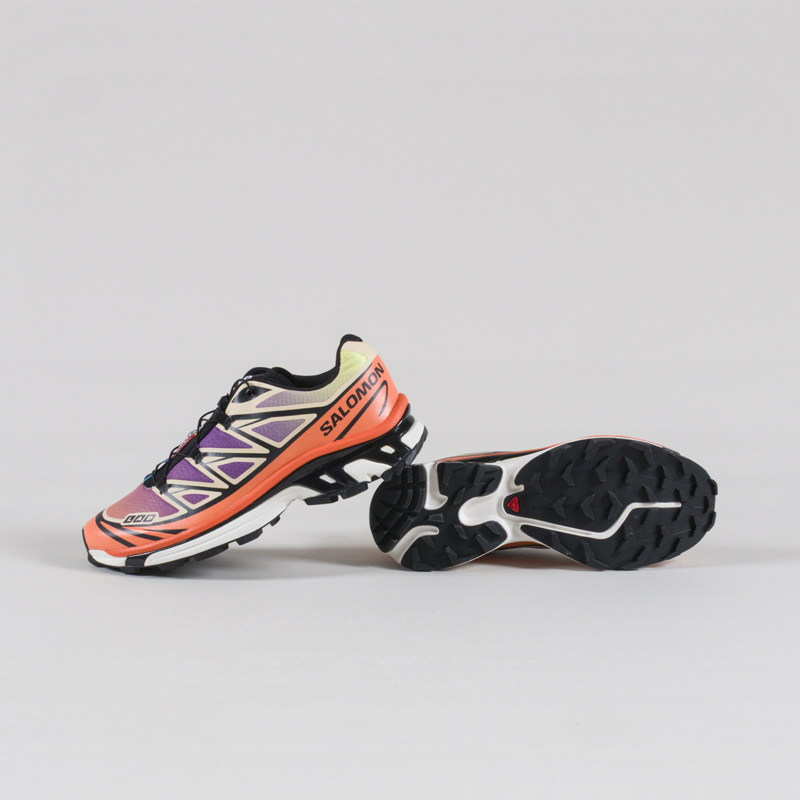 Salomon XT-6 Shoes Black Almond Cream Dragon Fire-2