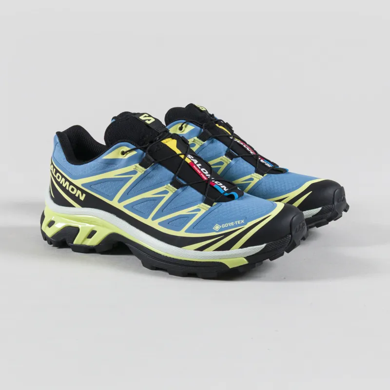 Salomon Womens XT-6 GORE-TEX Shoes Niagara Sunny Lime Black