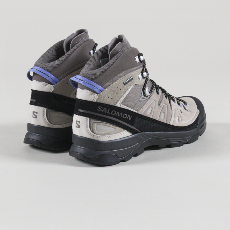 Salomon X-ALP Mid Leather GORE-TEX Shoes Cloudburst Silver Cloud-1