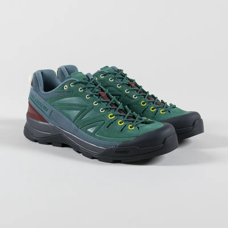 Salomon X-ALP Leather Shoes Bistro Green Stormy Weather Black