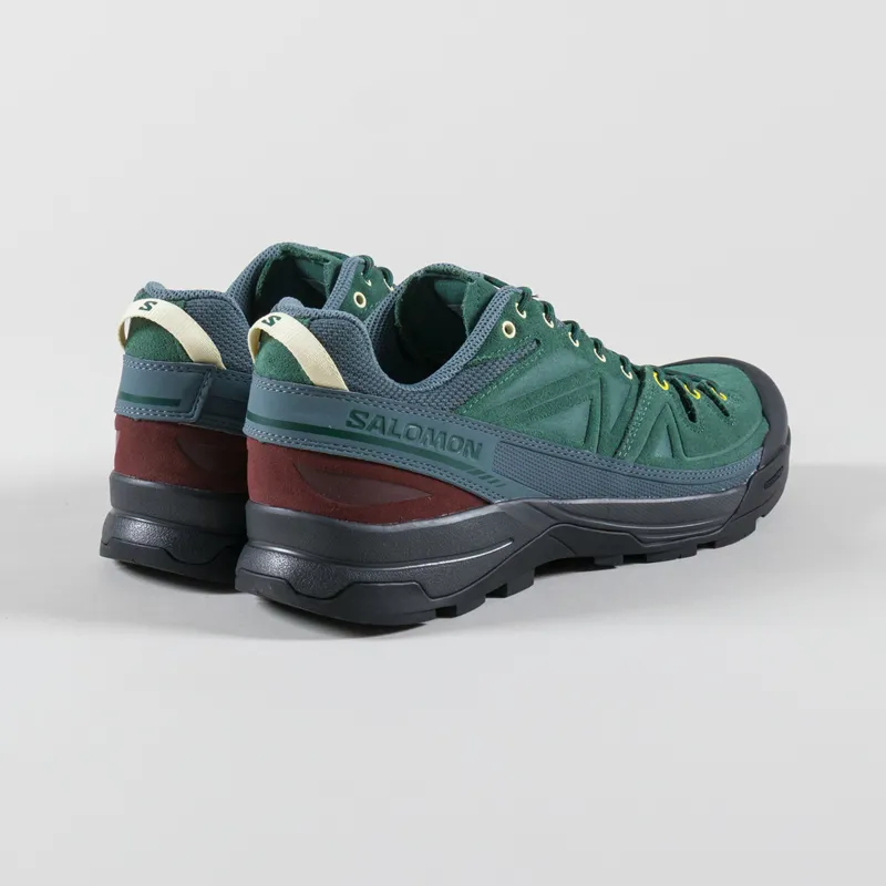Salomon X-ALP Leather Shoes Bistro Green Stormy Weather Black-1