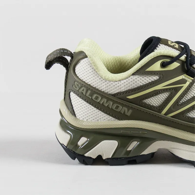 Salomon Womens XT-6 Expanse Shoes Almond Milk Olive Night Dusty Yellow-4