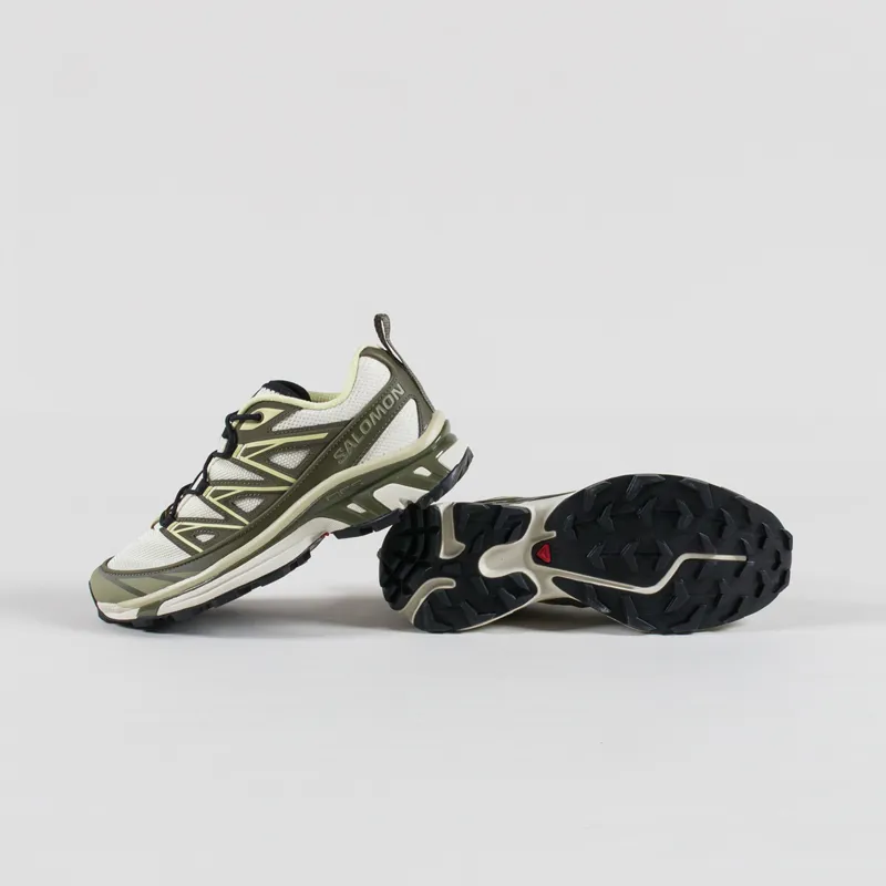 Salomon Womens XT-6 Expanse Shoes Almond Milk Olive Night Dusty Yellow-3