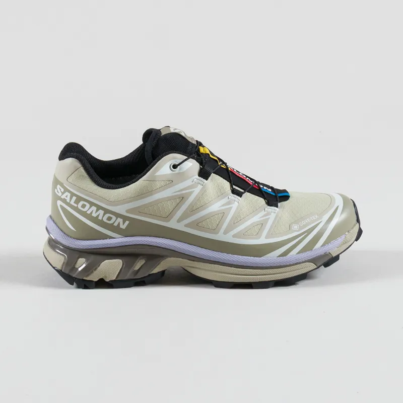 Salomon Womens XT-6 GORE-TEX Shoes Eucalyptus Silver Sage Cosmic Sky-2