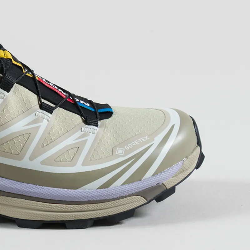 Salomon Womens XT-6 GORE-TEX Shoes Eucalyptus Silver Sage Cosmic Sky-5