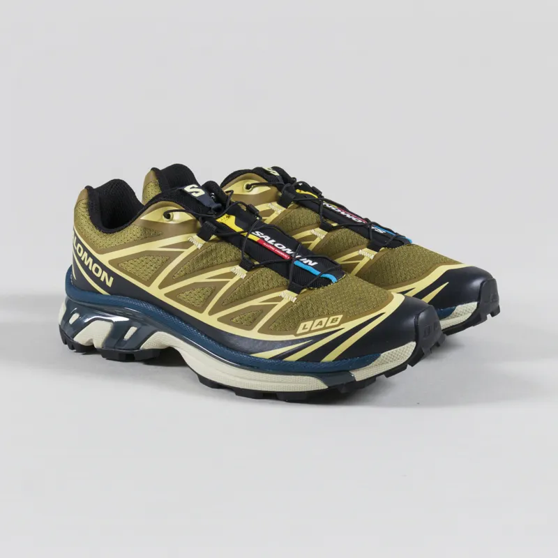 Salomon XT-6 Shoes Brilliant Olive Dark Navy Dark Slate