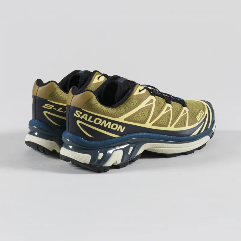 Salomon XT-6 Shoes Brilliant Olive Dark Navy Dark Slate-1