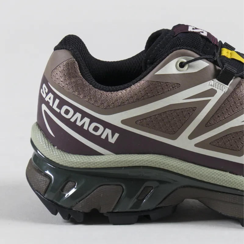 Salomon Womens XT-6 Shoes Walnut Huckleberry Urban Chic-4